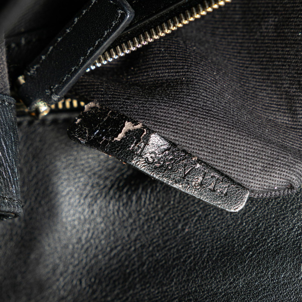 Valentino Rockstud Chain Shoulder Bag Black Leather Women's - Picture 7 of 8